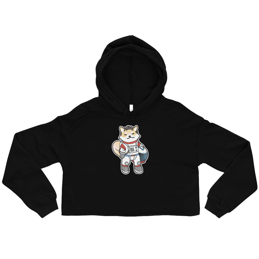 Astronaut Dog - Crop Hoodie