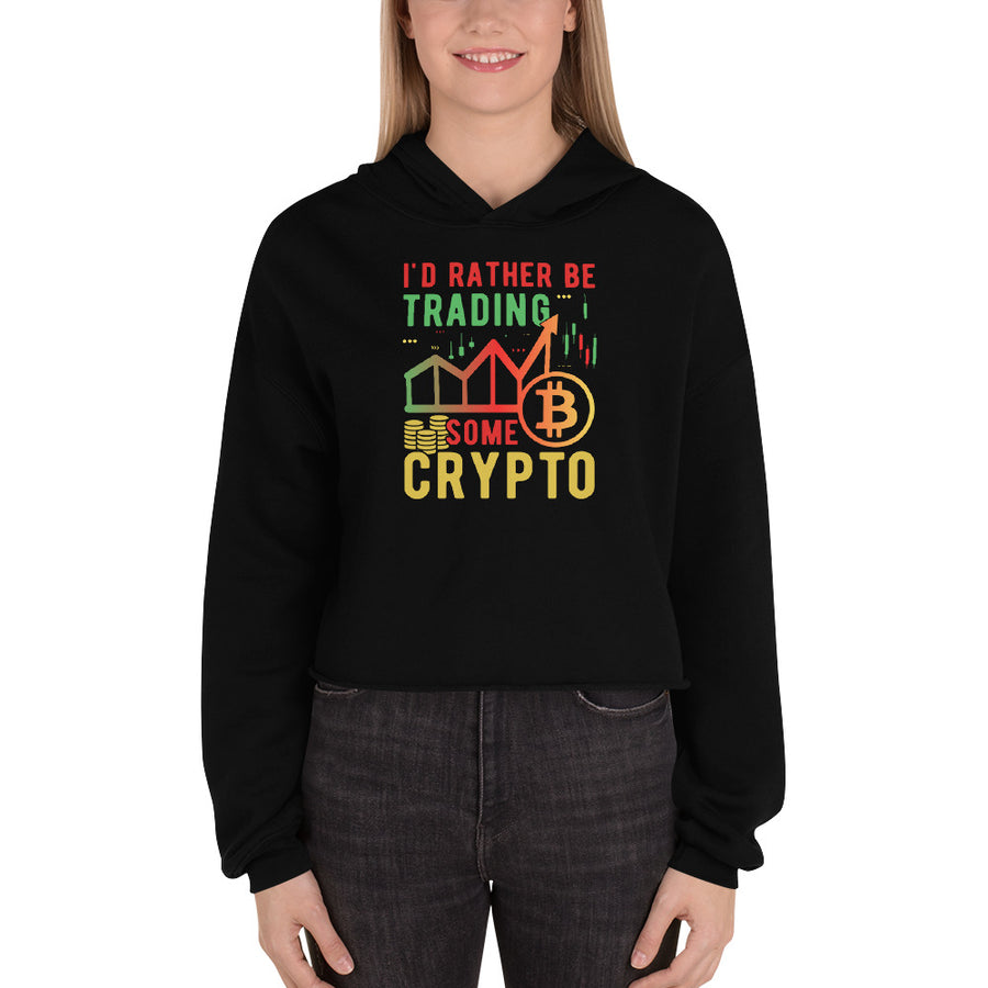 Trading Crypto - Crop Hoodie