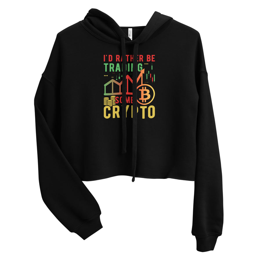 Trading Crypto - Crop Hoodie