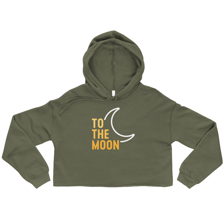 To The Moon - Crop Hoodie