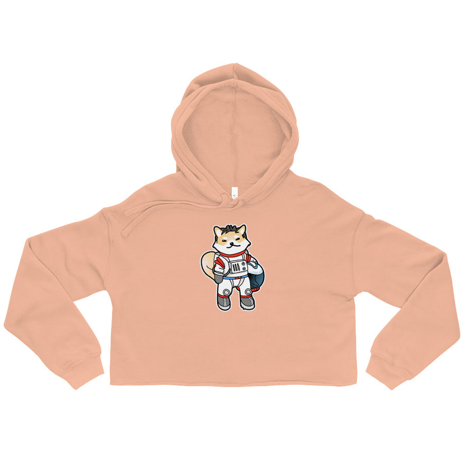 Astronaut Dog - Crop Hoodie