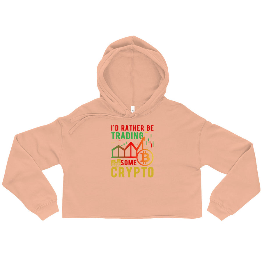 Trading Crypto - Crop Hoodie